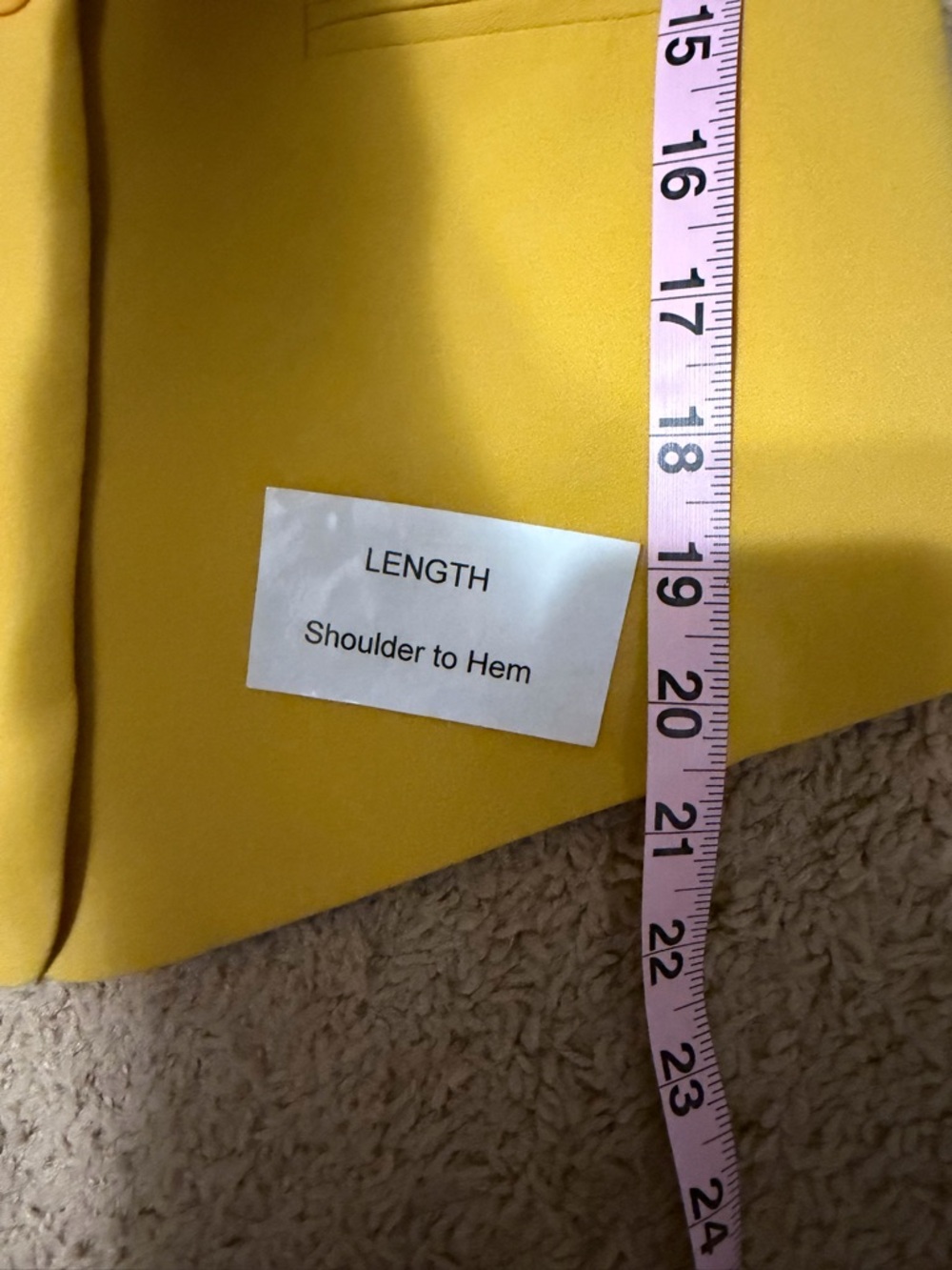 BCBGMAXAZRIA | Bowie Blazer Jacket Yellow Women's Size Small - Picture 13 of 13